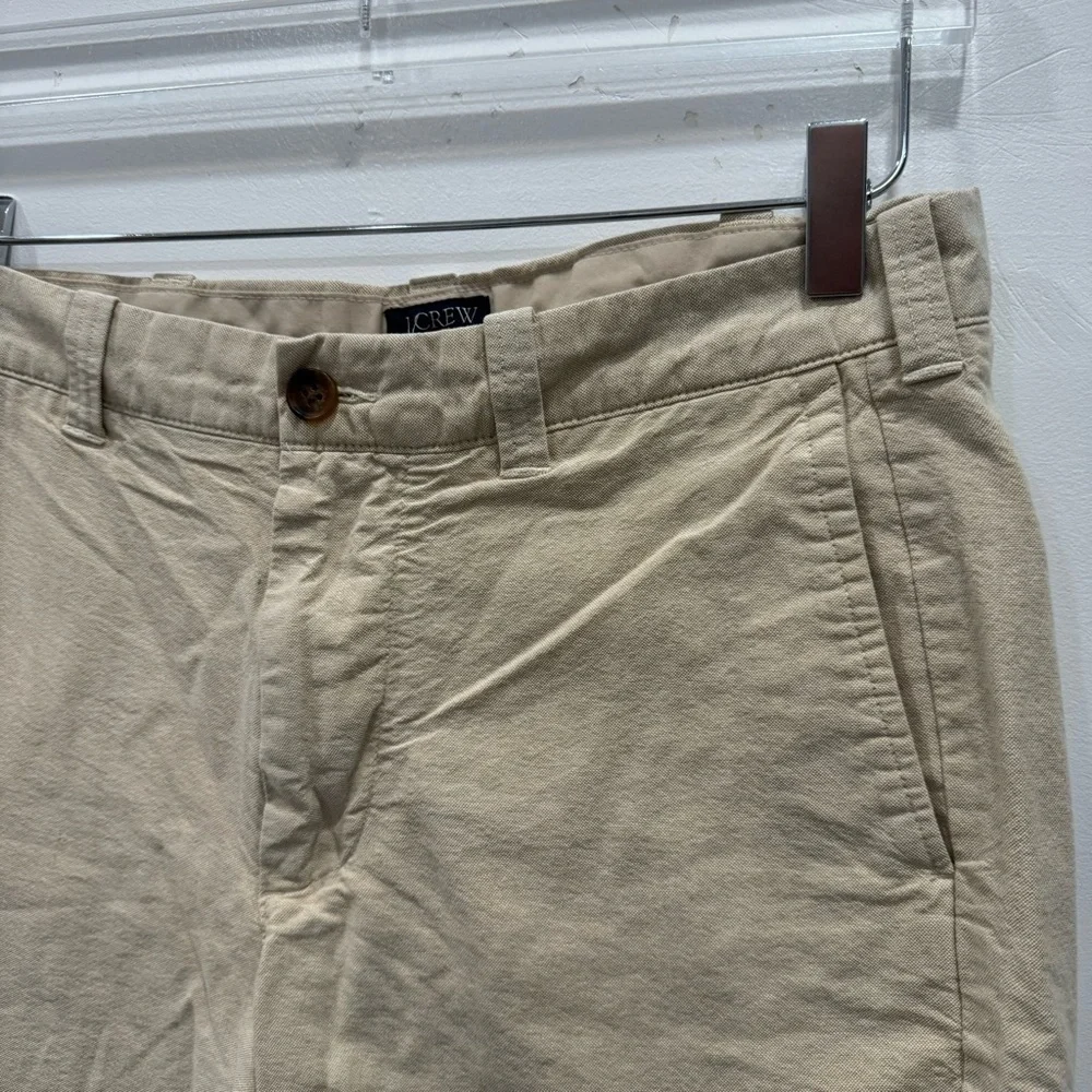 J. Crew Factory Gramercy Tan Cotton Shorts Size 31W
